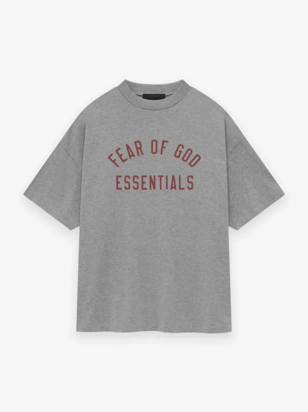 Essentials Fear Of God Crewneck Gray Tee