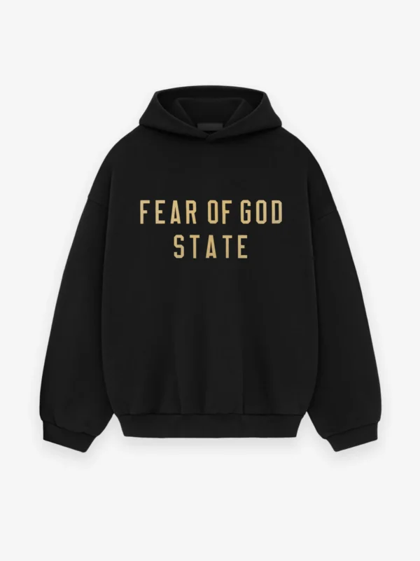 Essentials Fear Of God Black Fleece Hoodie